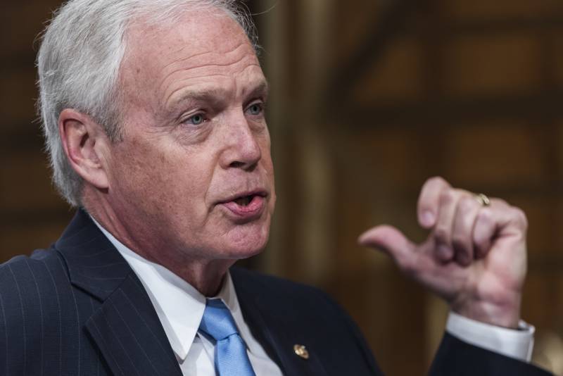 Sen. Ron Johnson, R-Wis., speaks during a hearing on Sept. 21, 2021, on Capitol Hill in Washington. Evidence revealed at the House select committee investigating the Jan. 6, 2021, insurrection shows that an aide for Johnson told former Vice President Mike Pence's staff that the Republican from Wisconsin wanted to hand-deliver fake elector votes from Wisconsin and Michigan. (Jim Lo Scalzo/Pool via AP, File)