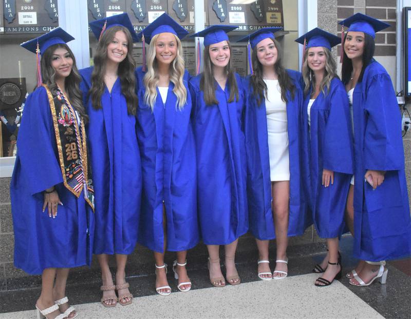 Genoa-Kingston graduates get ready to receive their diplomas Sunday, May 17, 2026, during the commencment ceremony at Genoa-Kingston High School.