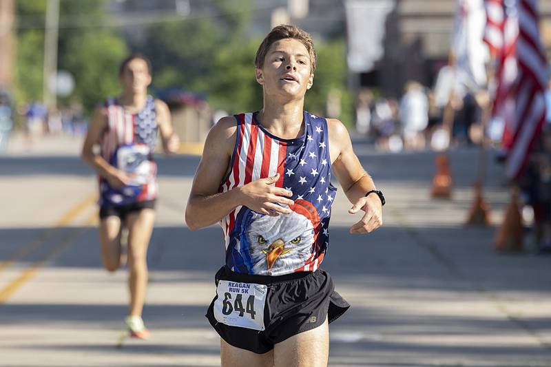 Dale Johnson comes in third in the Reagan Run 5K on Saturday, July 6, 2024, in Dixon.