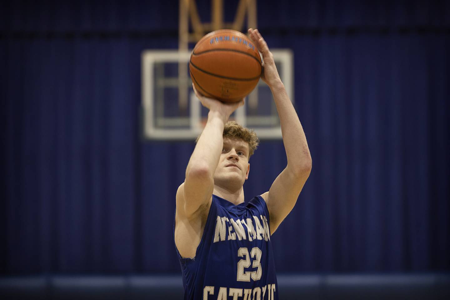 Newman’s Lucas Simpson, Sauk Valley Media boys basketball player of the year.