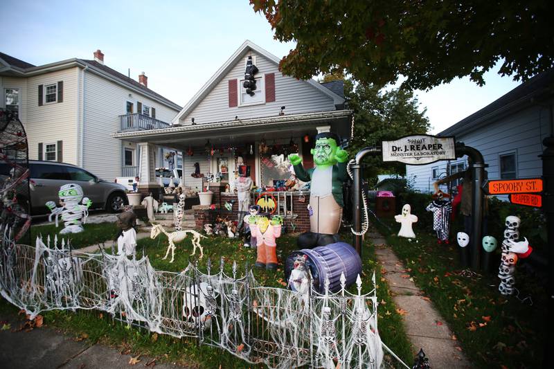 This home has quite the variety of Halloween decorations located in the 500 block of Bucklin Street on Wednesday, Oct. 18, 2023 in La Salle.