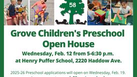 Grove Children’s Preschool will hold open house Feb. 12