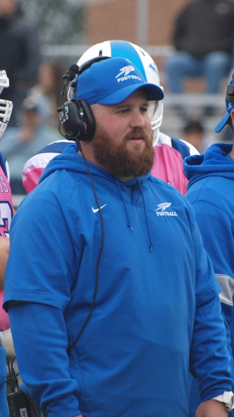 Burlington Central football coach Brian Iossi.