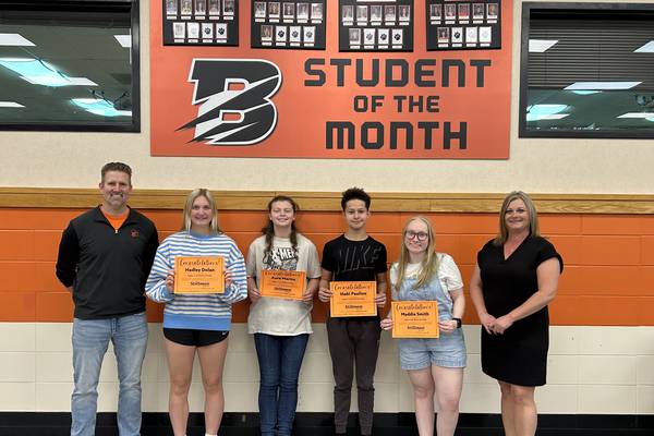 Byron High School names April students of the month