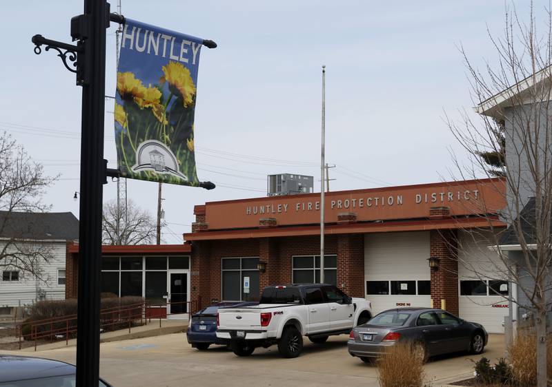 The former Fire Station 1 of the Huntley Fire Protection District at 11808 Coral St. in Huntley on Thursday, March 10, 2022. A new development that calls for the renovation of the village's old fire station downtown was approved Thursday by the Village Board. The plan calls for three stories to be added to the building, as well as renovations to prepare it for mixed use, including a restaurant on the first floor and residential on the upper floors. The plan is a key part of the village's plans to redevelop its downtown area.