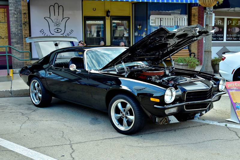 This mint 1972 Chevy Camaro owned by Gary Slager of Prophetstown was one of many beautiful classic cars that showed up on Washington Street on Friday, Aug. 22, 2025, for the Prophetstown Proud car show.