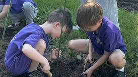 Batavia Vanguard Academy students plant vegetable garden at Aurora food pantry