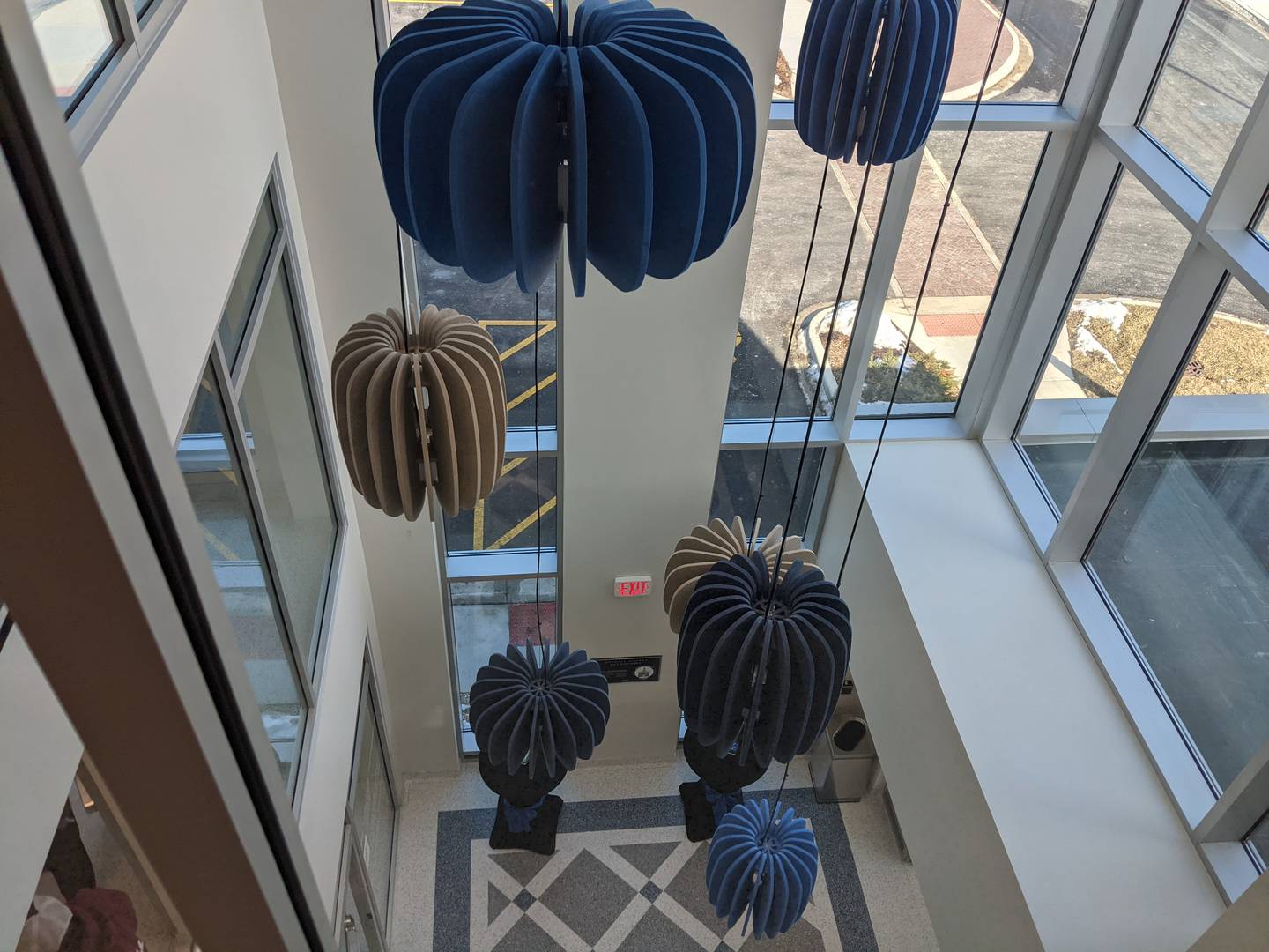 An atrium is part of a $9.9 million renovation of the Kendall County Office Building in downtown Yorkville. There was a dedication for the newly renovated building on Tuesday, Feb. 10, 2026.