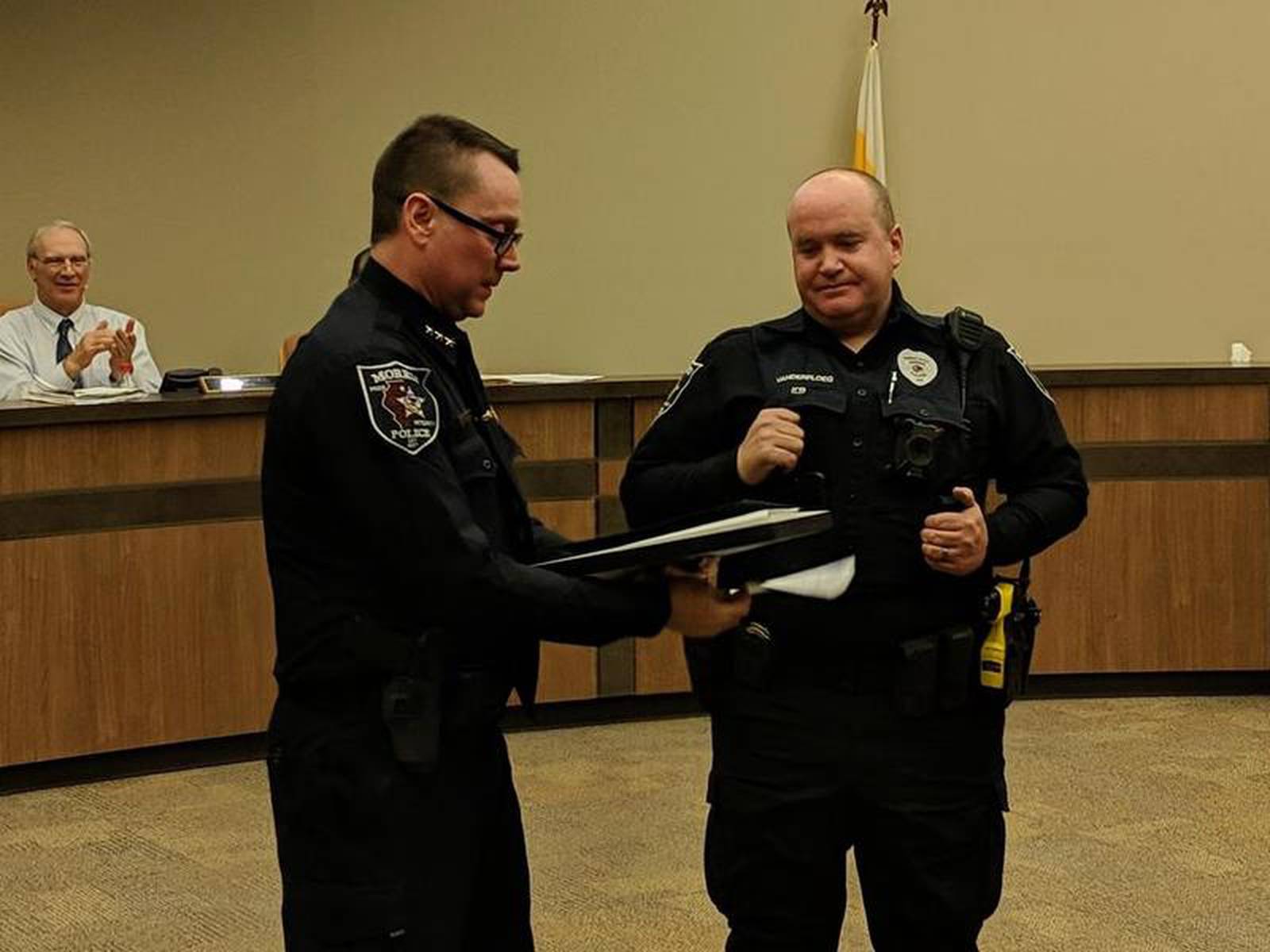 Morris police officers honored for role in conviction Shaw Local
