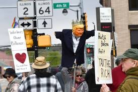 Calls for solidarity, criticism of Trump administration aired at May Day event in Ogle County