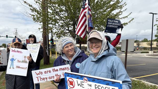 Photos: May Day protest in McHenry