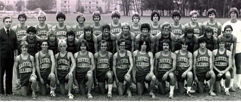 Princeton's Pat Hodge (fourth from right in second row) was a member of the 1977 Eastern Illinois Div. 2 National champion cross country team that will be inducted into the EIU Hall of Fame on Friday.