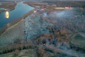 Photos: Massive brush fire breaks out near Granville along the Illinois River