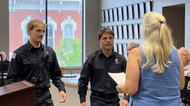 New Sycamore firefighters, police sworn in