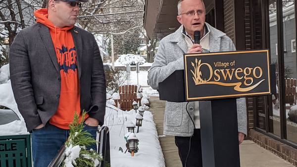 Oswego officials celebrate opening of new ADA compliant ramp in the village’s downtown