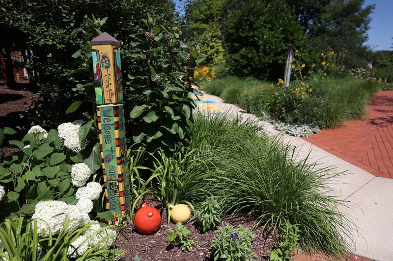 Children’s Garden in Elwood provides a small nature walk for kids that is not too large to fully explore. The Children’s Garden in Elwood recently celebrated their 25th anniversary. Saturday, July 9, 2022 in Elwood.