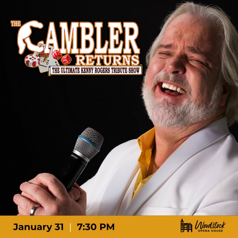 Country recording artist Alan Turner will pay tribute to Kenny Rogers on Jan. 31 at the Woodstock Opera House.