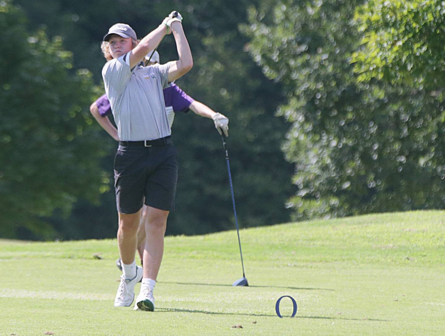 Seneca's Grant Siegel golfs during the L-P Cavalier Golf Invitational on Thursday, Aug. 18, 2022 at Seneca's Oak Ridge Golf Course in La Salle.
