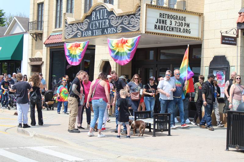 Hundreds of people walked through downtown Crystal Lake during the 2nd annual Crystal Lake Pride Walk & Social on June 1, 2025.