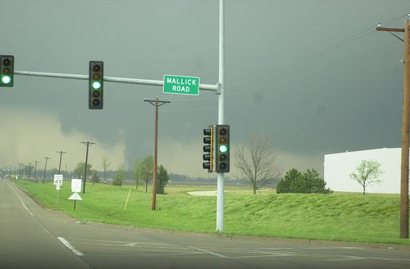 A tornado moves along the Illinios River near Mallick Road on Tuesday, April. 20, 2004 in Oglesby. The tornado was headed straight for the Village of Utica.