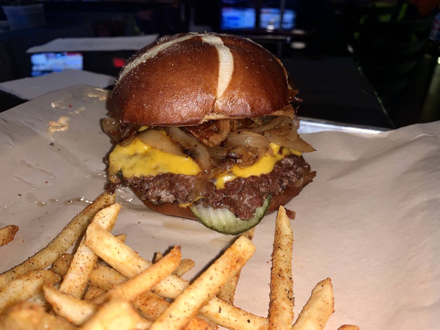 Ace 2.0, one of several smash burgers at Six19 Restaurant + Bar in Plano.