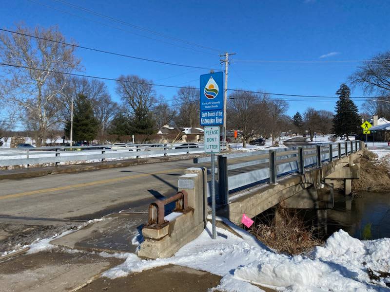 The Lucinda Avenue bridge shown here Friday, Feb. 17, 2023 just west of Miller Avenue and near Northern Illinois University's Music Building at 550 Lucinda Avenue in DeKalb will close starting March 1, 2023 for a full replacement, expected to be complete by late summer or early fall, according to the city of DeKalb.