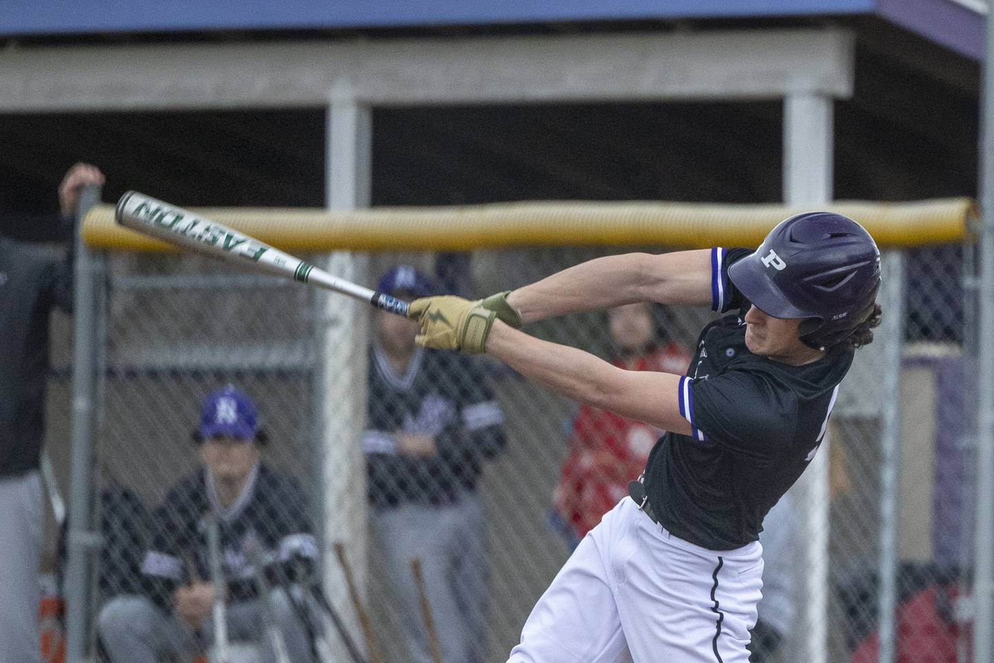Plano's Kevin Serio connects with a pitch during the Reapers' game with Rochelle on Monday, April 3 in Plano.
