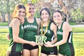 Emerald De La Torre, Bailey Engels, Kijah Lucas and Lily Bosnich set St. Bede 4x400 relay record