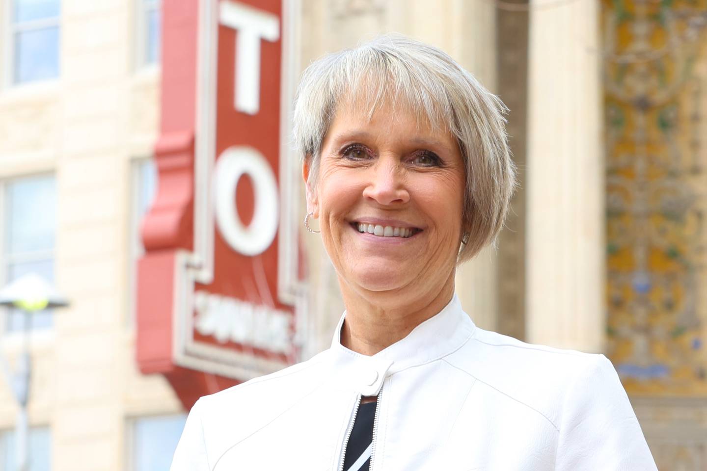 Val Devine Executive Director for the Rialto Square Theatre. Wednesday, April 6, 2022, in Joliet.