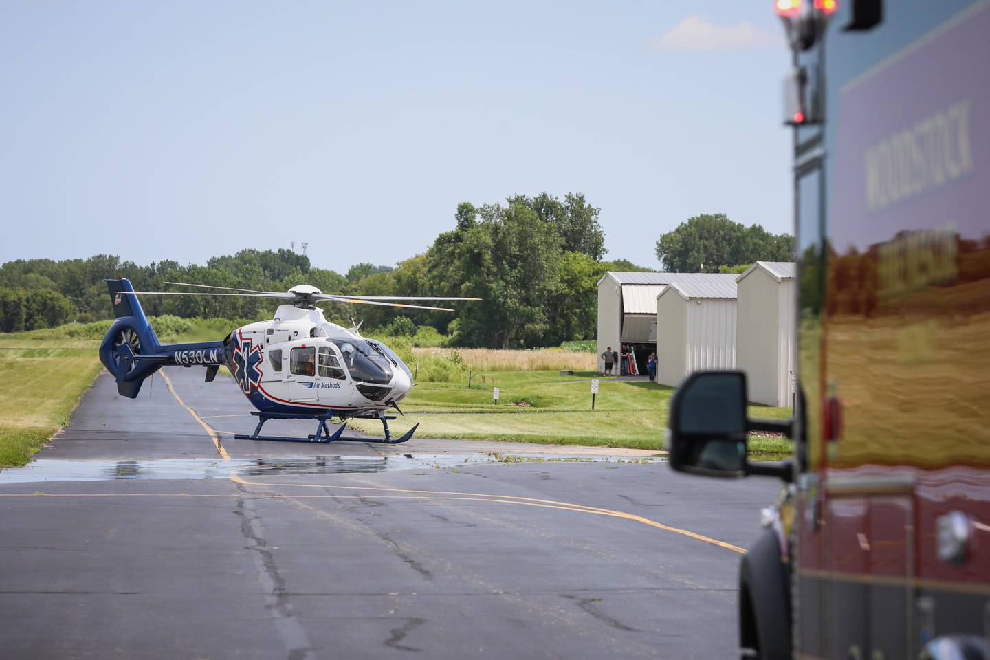 A women suffers a traumatic head injury from a horse near Woodstock.