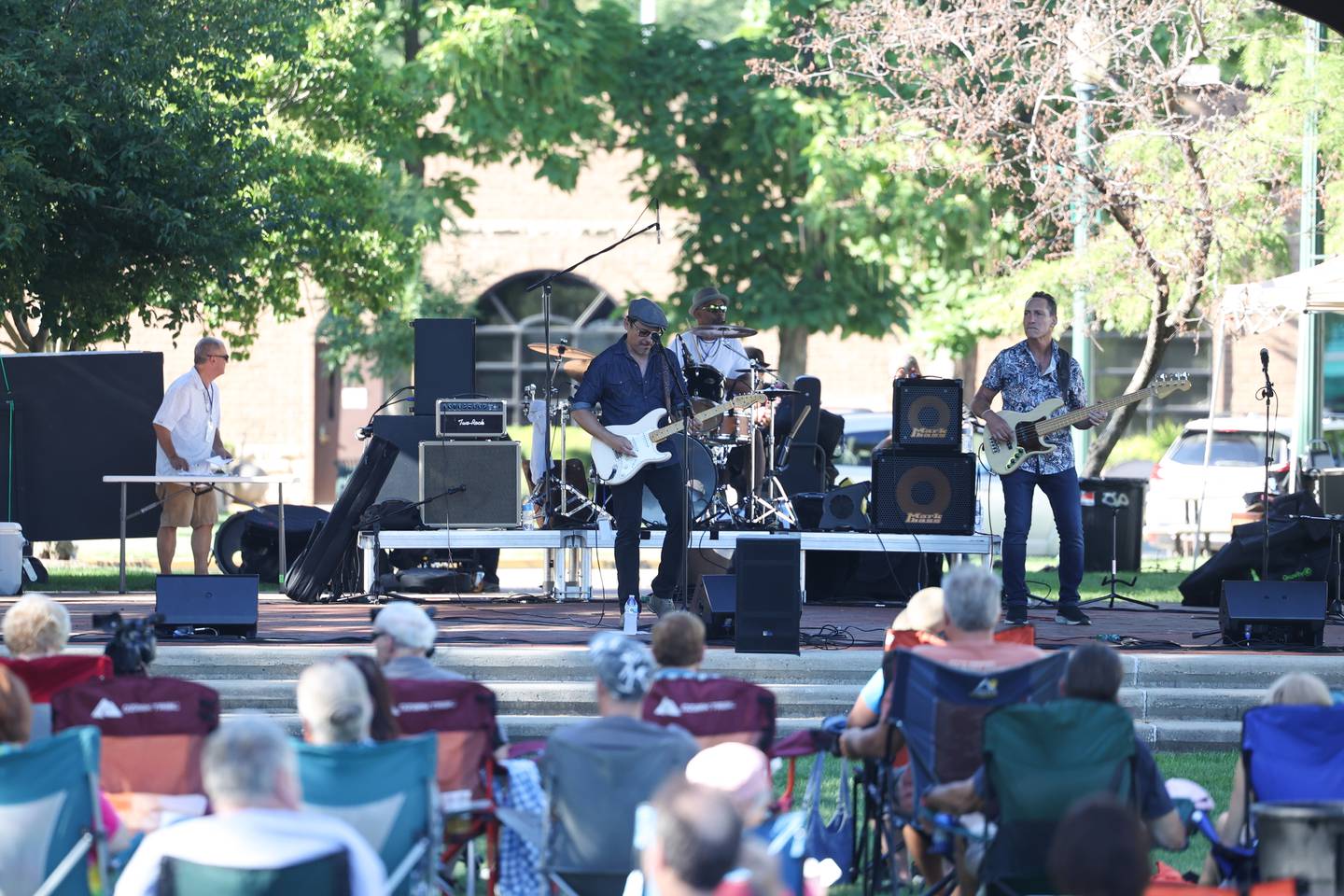 Darren Jay and the Delta Souls perform at the 5th annual Joliet Blue Festival at Bicentennial Park in Joliet on Saturday, Aug. 12, 2023.