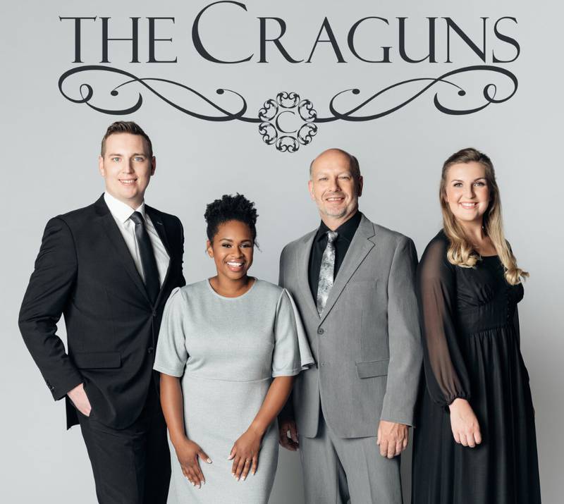 Jordan Cragun, left, Elena Cragun, Ray Cragun, and Savannah Cragun will perform at Spring Valley Reformed Church on June 5.