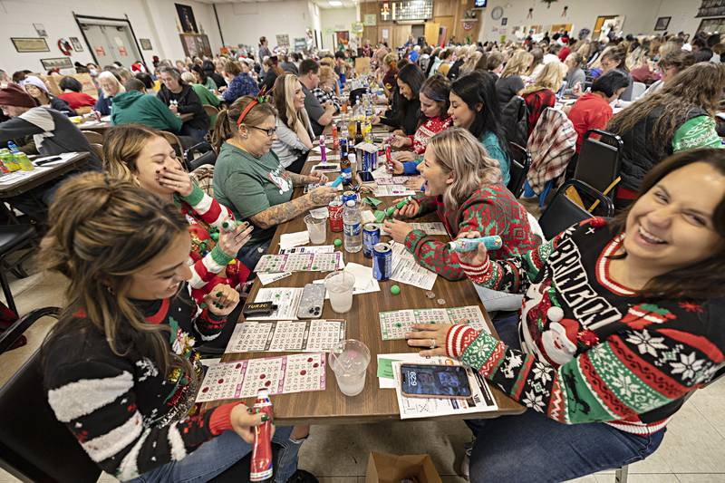 Laughs and colorful sweaters were all the rage Thursday, Nov. 16, 2023 during the BINGO fun.
