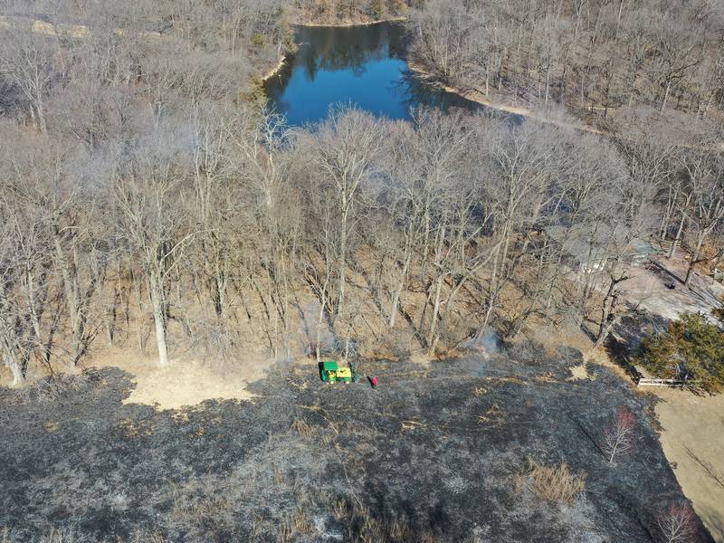 Photos: Crews burn off edge areas at Deer Park Golf Club