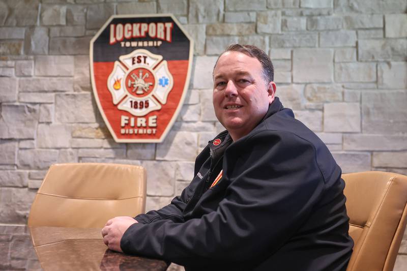 Lockport Township Fire District Lieutenant Tom Clifton poses for a photo at Lockport Township Fire District Station 6 on Monday, April 22, 2024.