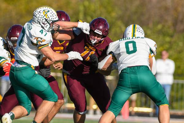 Montini’s Angelo DeSensi once had NBA dreams. Now the 6-foot-5 senior left tackle anchors 13-0 Broncos’ O-line