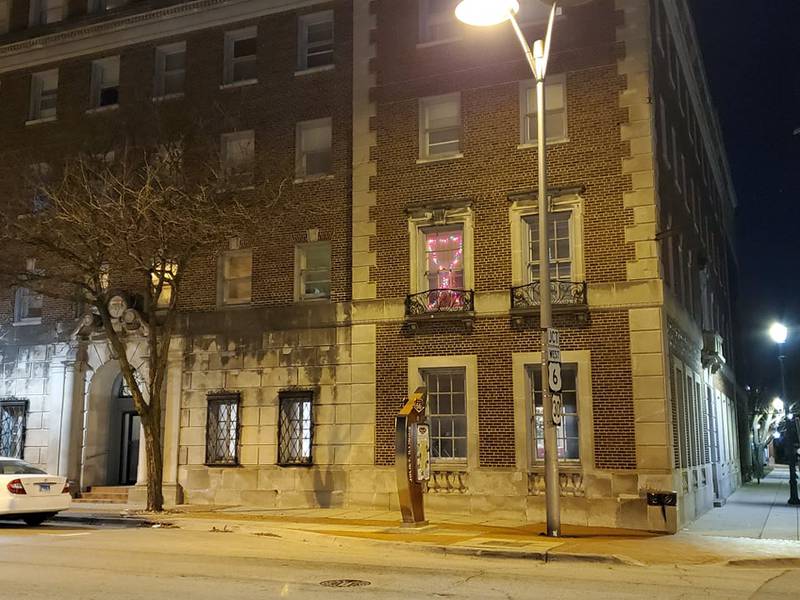 Downtown Joliet at night before the holidays is filled with a quiet, peaceful holiday spirit, if you know where to look.