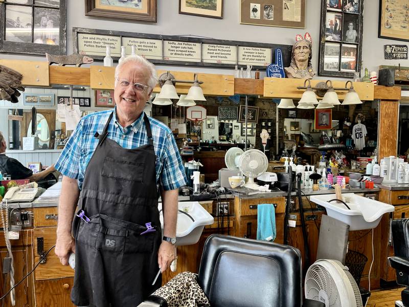 Craig Foltos, barber and owner of Foltos Tonsorial Parlor in Batavia organizes the annual "Chop Around the Clock" fundraiser with proceeds going to Ronald McDonald House.