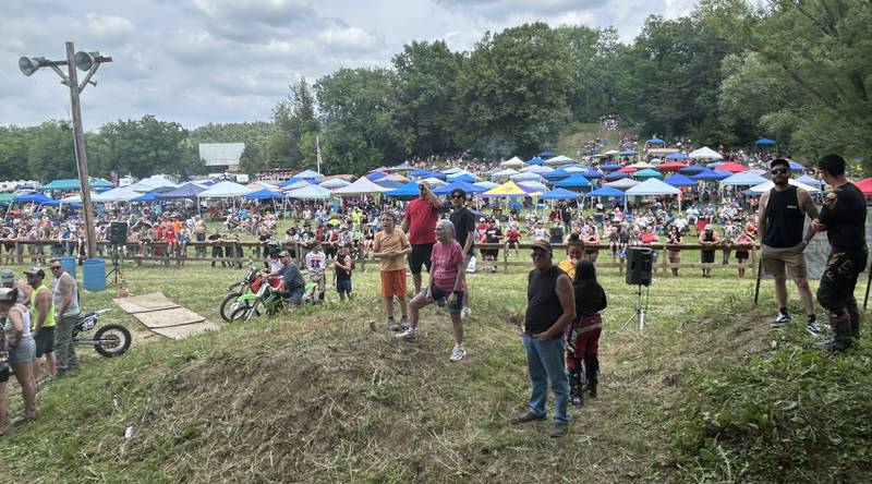 There was a large crowd on hand at the Rock River Riders Motorcycle Club's Father's Day Hillclimb on Sunday, June 15, 2025.
