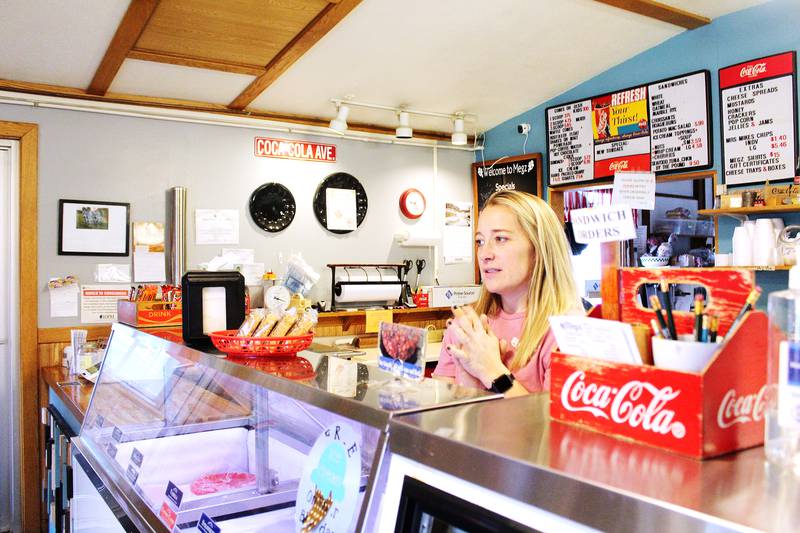 Megann Pieper, owner of Megz Country Cheese in Davis, sells more than 50 varieties of local cheeses, along with deli meat, ice cream and soups. Cheese flavors range from the common ones to those most won't find at a grocery store. "Most people just want something simple and not too exotic," she said. "Cheddar, Swiss, Muenster, Cojack, brick, they're just looking for the basics for sandwiches or cheese trays for the parties."