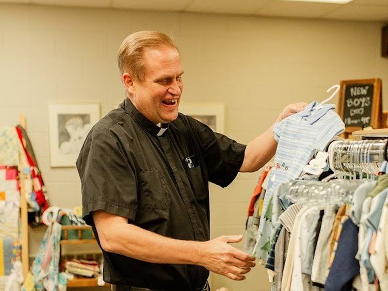 Monsignor James Kruse has left the Magi Baby Closet and been reassigned from his post at St. Louis Parish in Princeton.