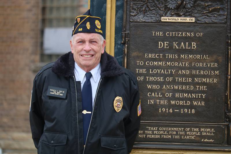 DeKalb resident Thomas Riley poses for a photograph March 17, 2023