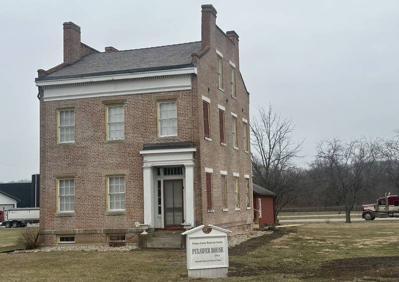 A view of the Edward Pulsifer House on the corner of County Road 690 East and 1050 North Road in Hennepin. The home was built by Edward Pulsifer, a prominent Hennepin businessman, in 1844, four years after he came to the city. Pulsifer began his enterprise by running a general store with his brother; his later ventures included local real estate and a shipping business on the Illinois River.