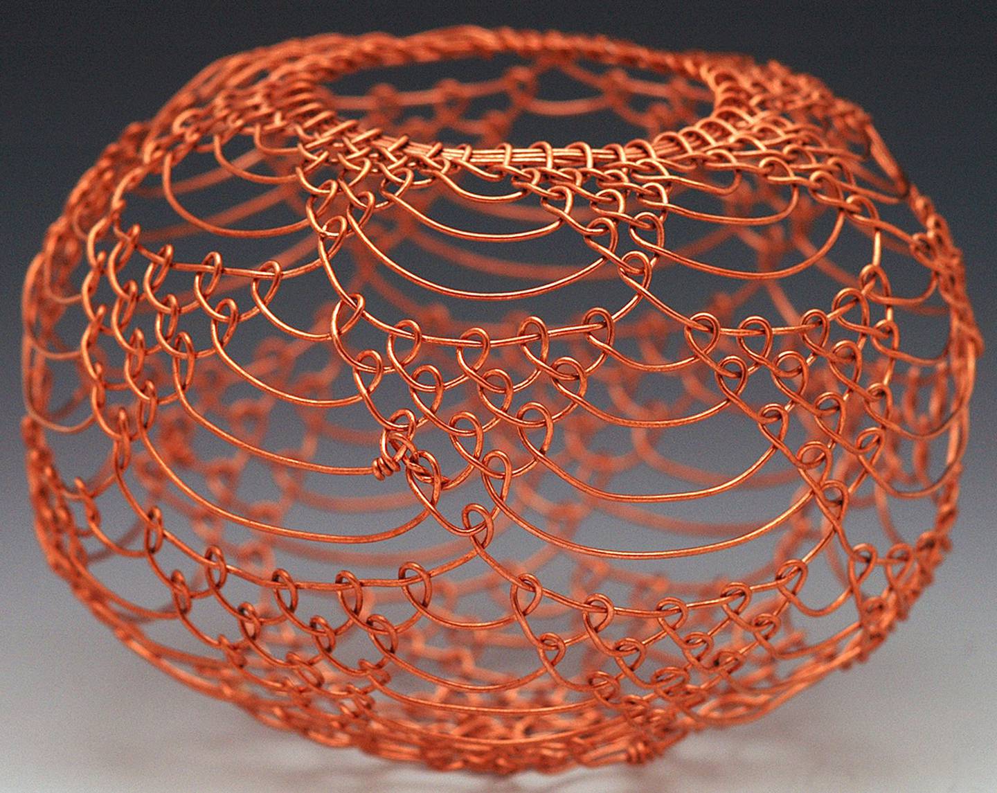 3D wire needle lacing art piece created by artist Suzanne Shafer-Wilson