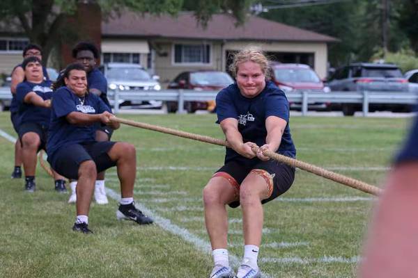 Revamped West Aurora offensive line shines in 25th annual ‘Battle of the Big Butts’ Lineman Challenge