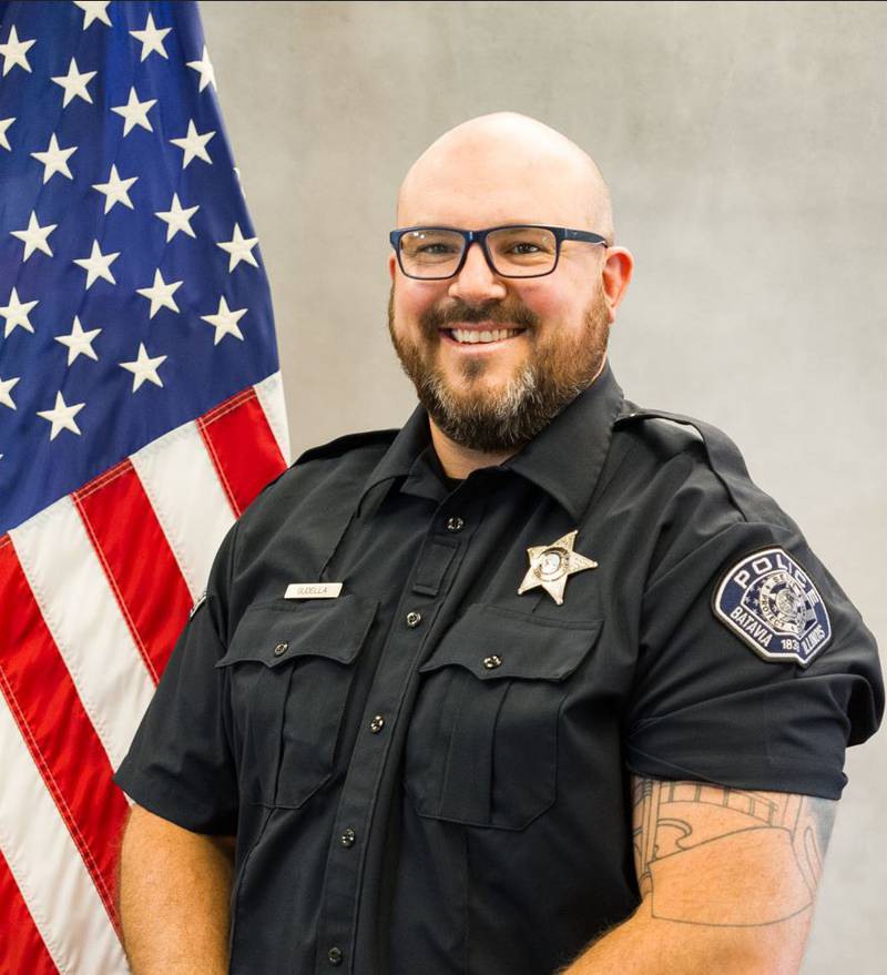 Batavia Police Officer Joe Gudella was found dead at a family home in Wisconsin on Monday, March 27, 2023.