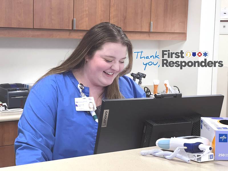 Rachel Nagler, a registered nurse at Northwestern Medicine Kishwaukee Hospital, said she didn't expect to work in the emergency department when she was in nursing school but has taken to liking the job assignment. On April 19, 2024, she began her shift by checking patient records and filling medication.