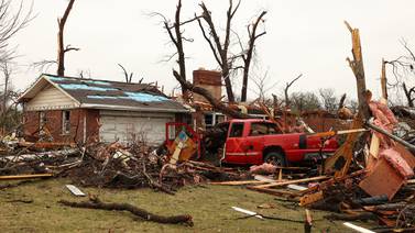 Photos: Damage to homes extensive in Aroma Park
