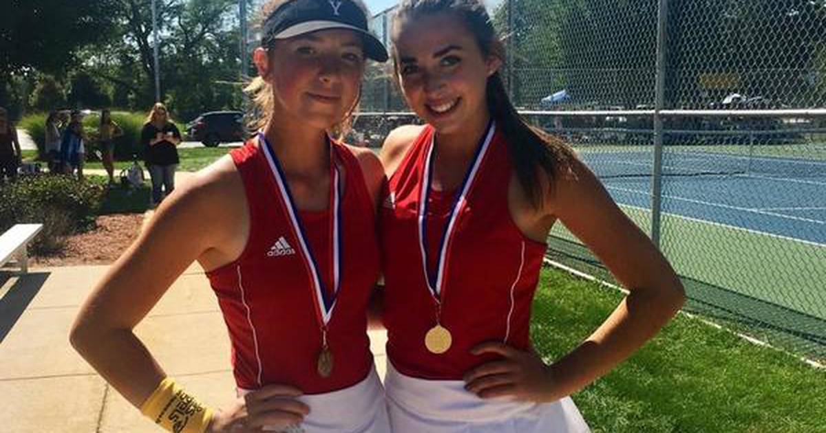 Girls Tennis Double the fun Yorkville's Ashley Hatch, Sarah Pankow