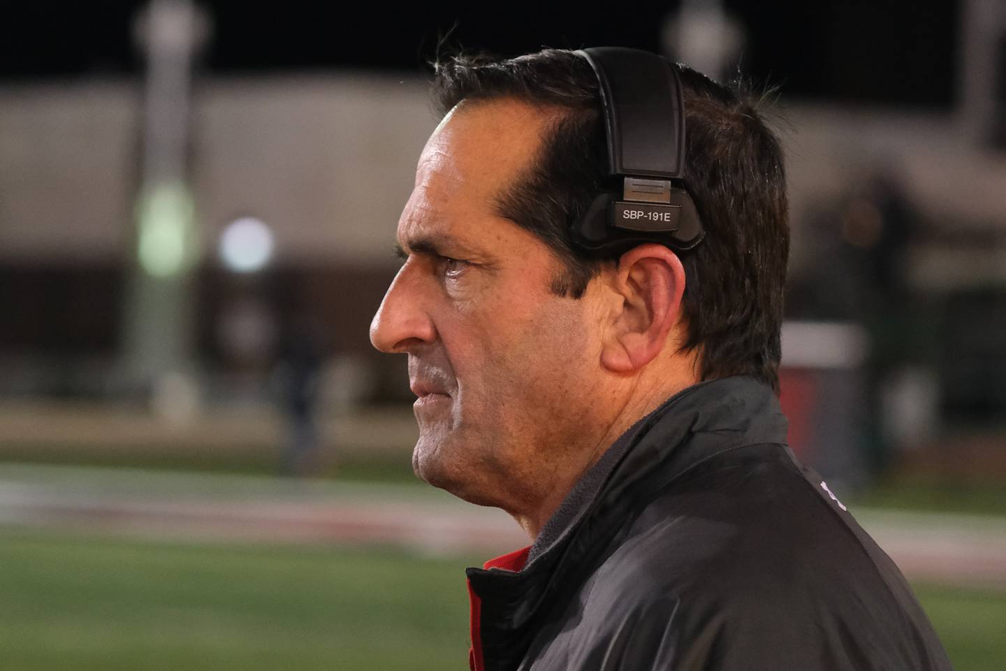 Maine South head coach David Inserra during the game against Lockport in the Class 8A state championship at NIU Huskie Stadium. Saturday, Nov. 27, 2021 in Dekalb.